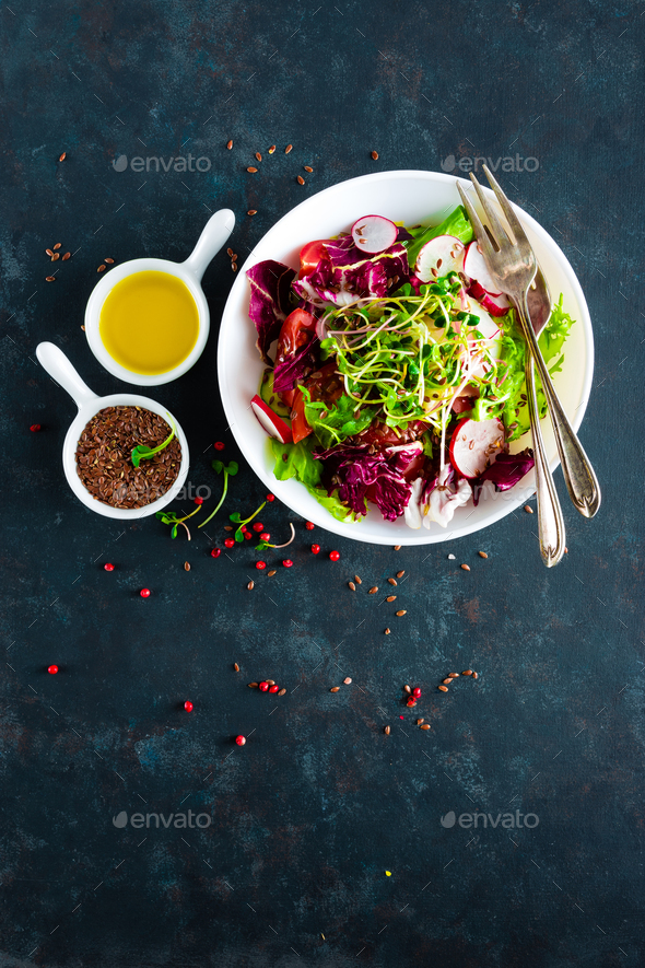 Fresh vegetable salad - Stock Photo - Images