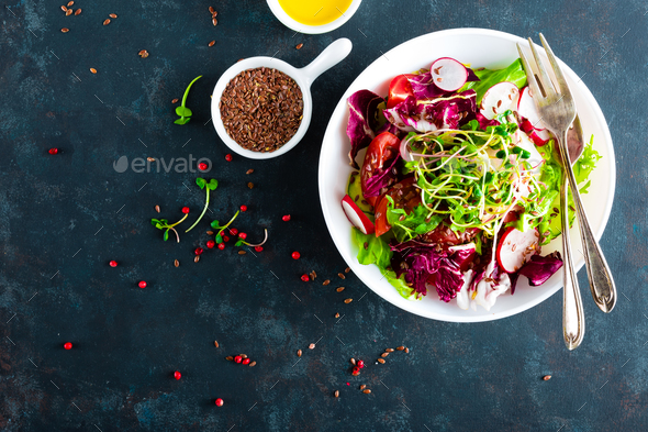 Fresh vegetable salad - Stock Photo - Images