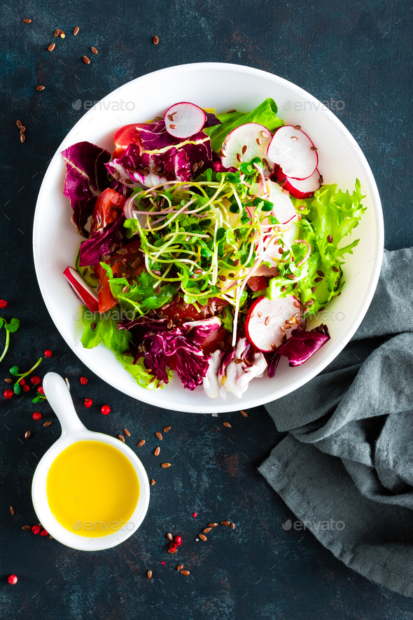 Fresh vegetable salad - Stock Photo - Images