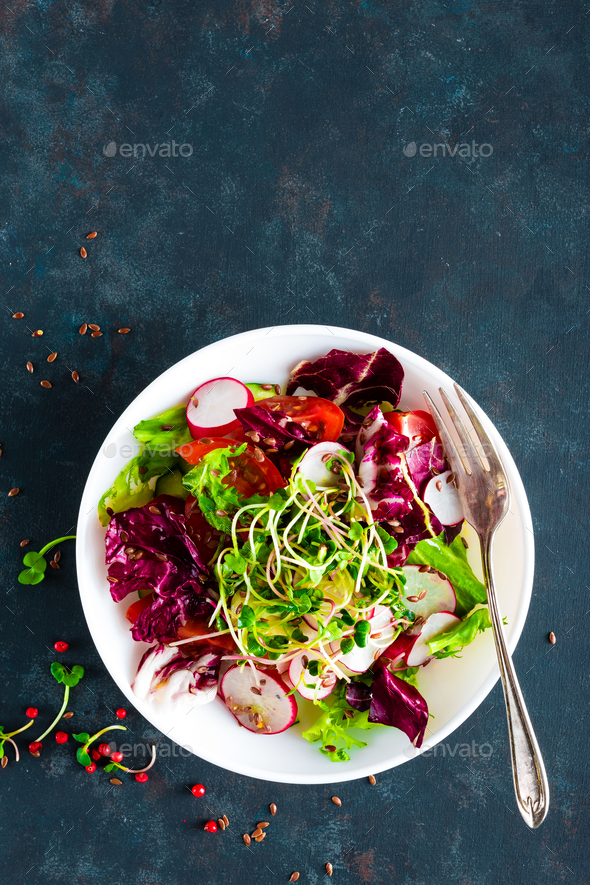 Fresh vegetable salad - Stock Photo - Images
