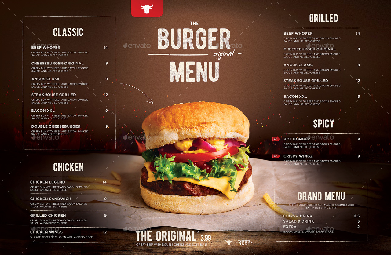 Burger Menu by DusskDesign | GraphicRiver