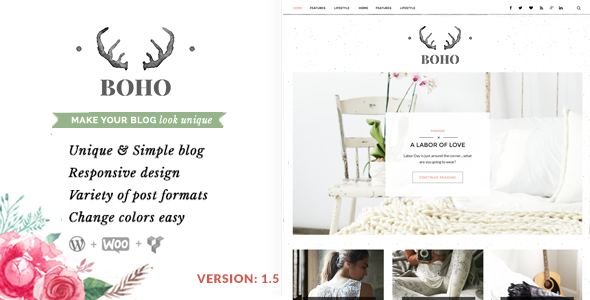 Bohopeople - Personal WordPress Blog Theme for Lifestyle Fashion Website in News/Editorial Magazine