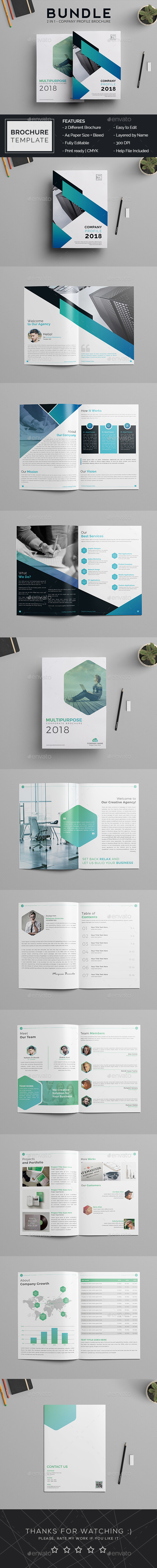 Company Profiles - Brochures Print Templates