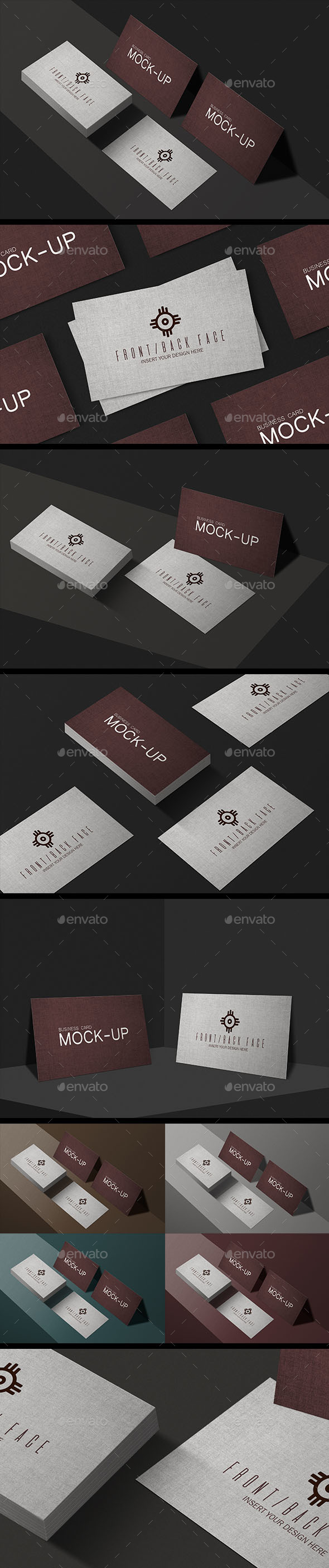 Realistic Business Card Mock-Up - Business Cards Print