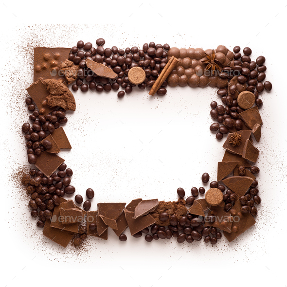 Chocolate frame. Stock Photo by FisherPhotostudio PhotoDune