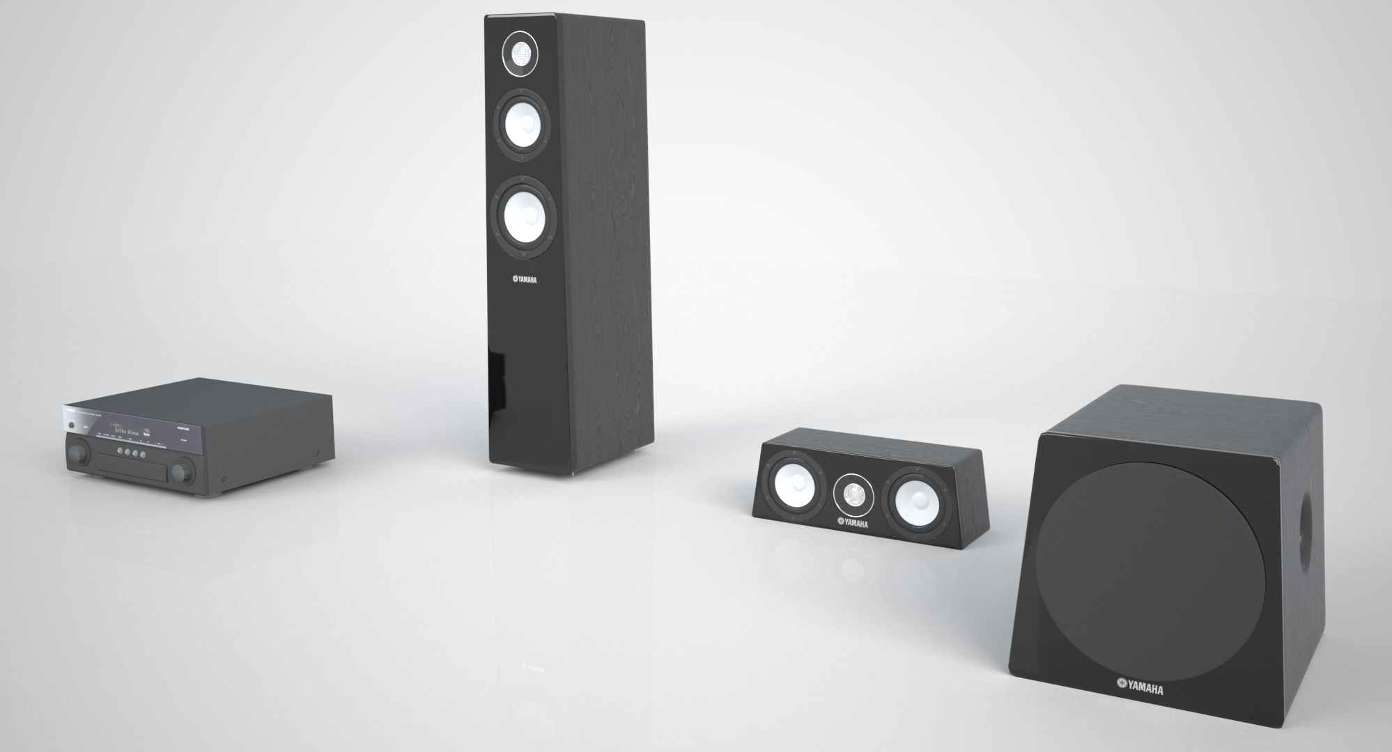 Yamaha sound system by abilkasum 3DOcean