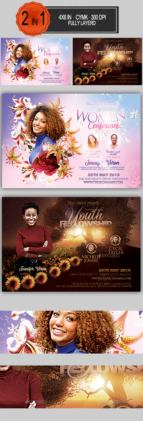 Multipurpose Church Flyer Bundle - Informational Brochures