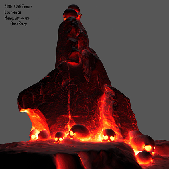 lava skull - 3Docean 21611138