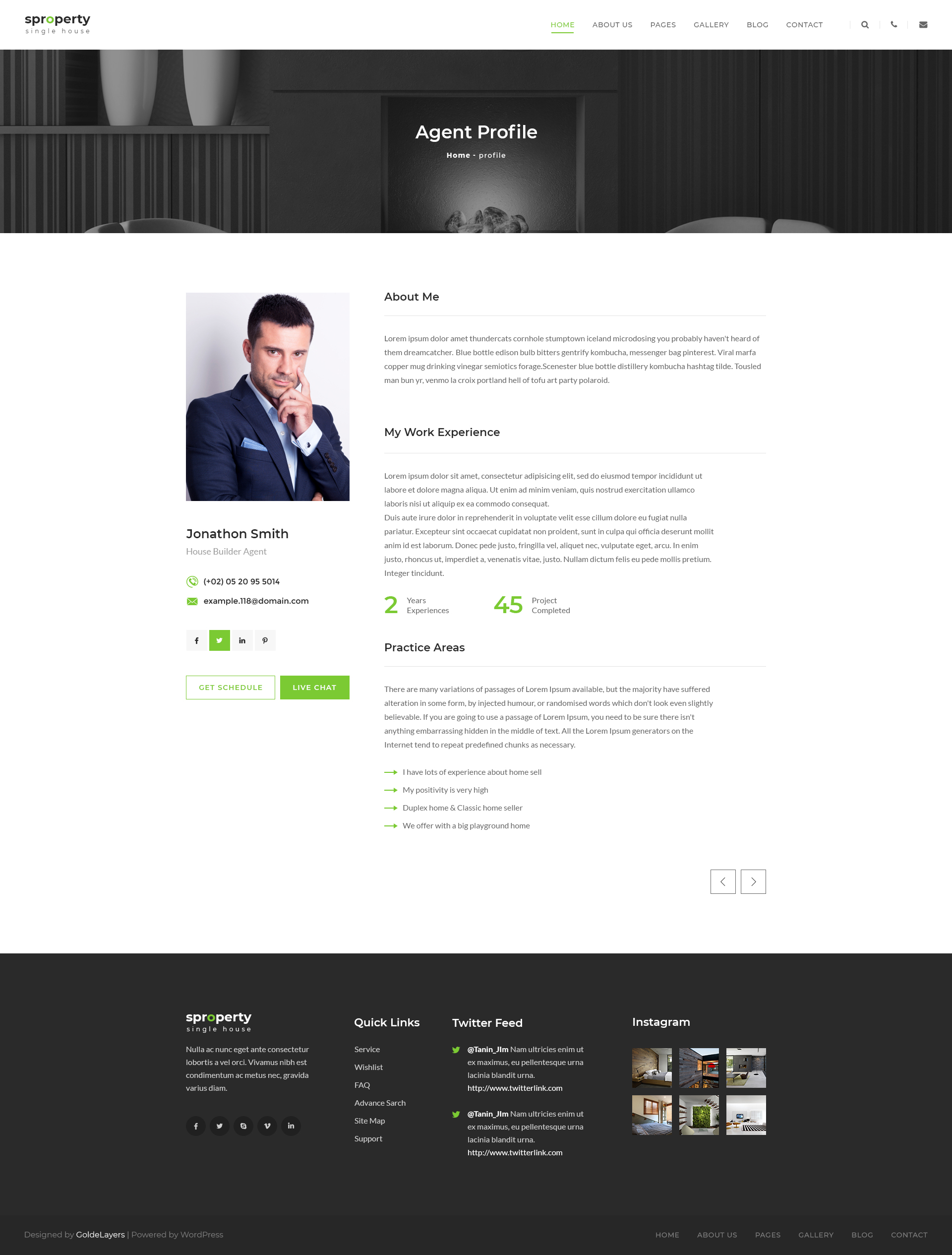 Sproperty - Single Property Real Estate PSD Template by GoldenLayers