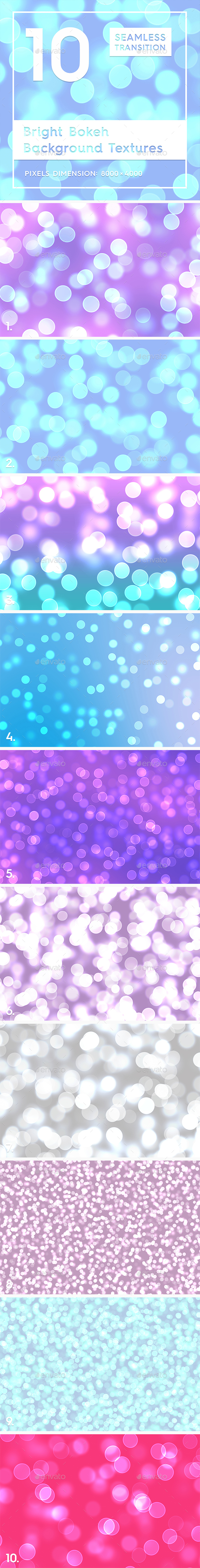 10 Bright Bokeh Background Textures - Abstract Backgrounds