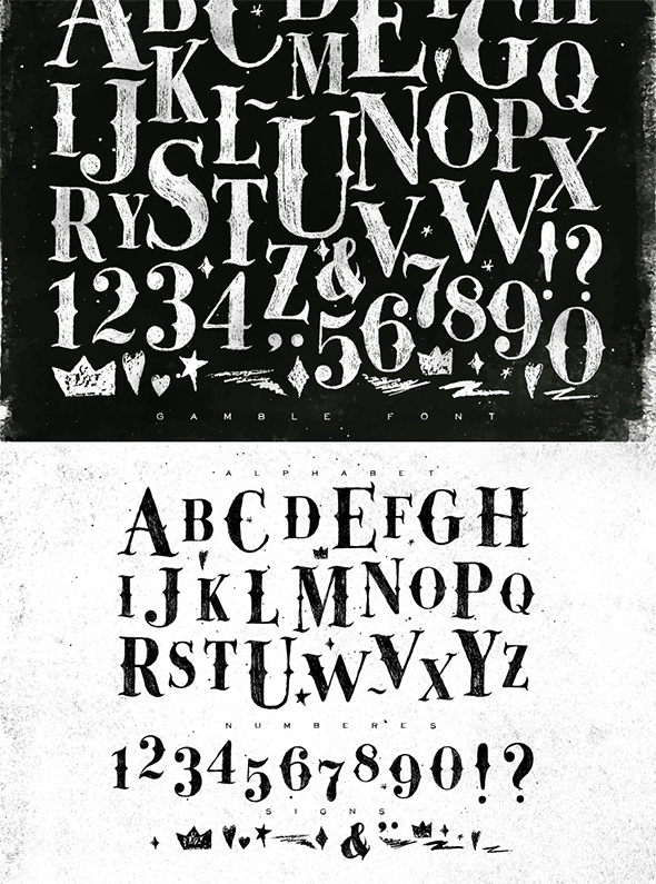 Gamble Font - Gothic Decorative
