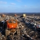 City Dump - The Bulldozer Compacts the Garbage on the Landfill - VideoHive Item for Sale