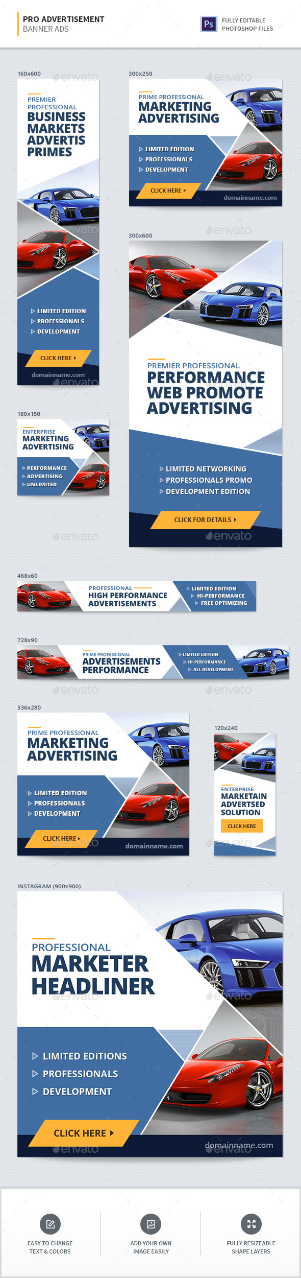 Advertisement Banners - Banners & Ads Web Elements