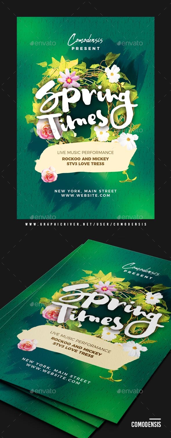 Spring Party Flyer Templates - Clubs & Parties Events