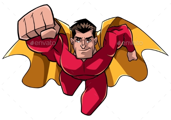 Superhero Coming at You - People Characters