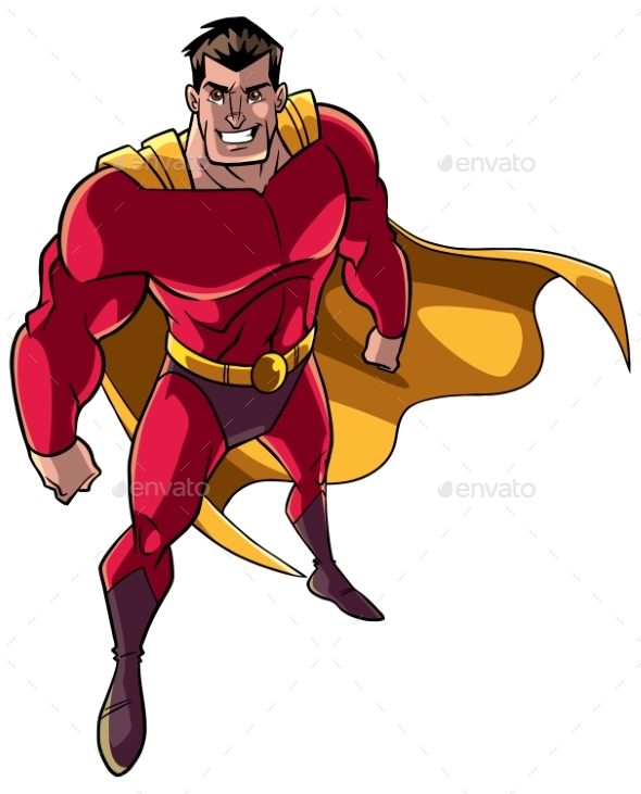 Superhero From Above - People Characters