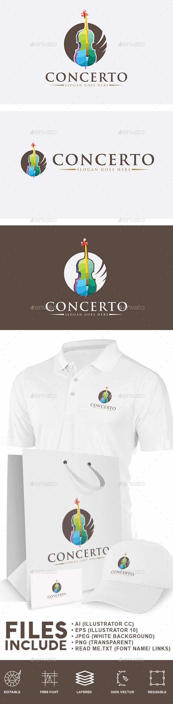 Musical Logo - Objects Logo Templates