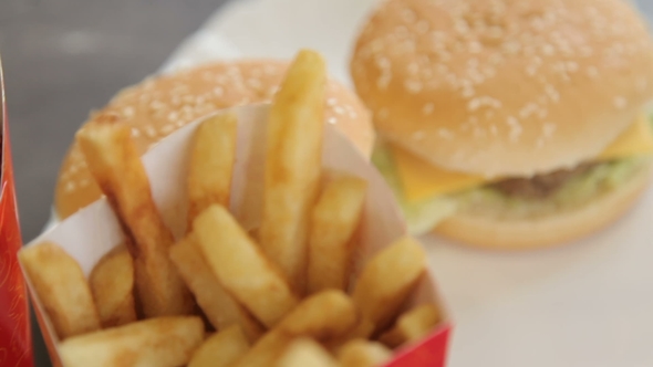 Fried Potatoes, Hamburger