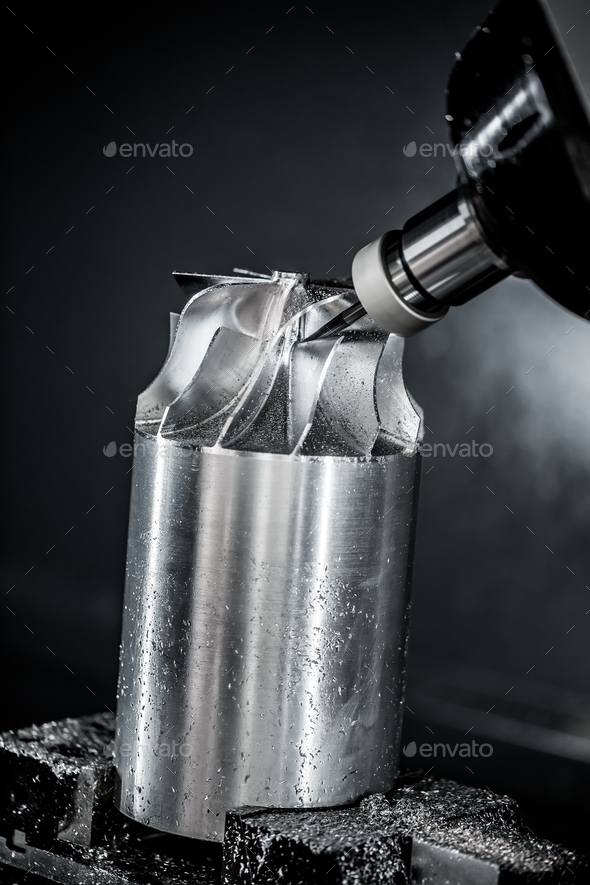 Metalworking CNC milling machine. - Stock Photo - Images