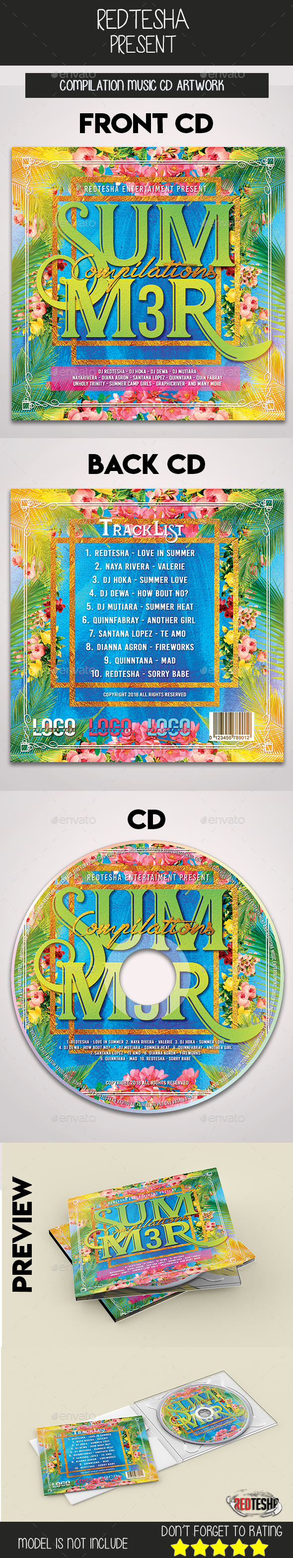 Music CD Artwork - CD & DVD Artwork Print Templates