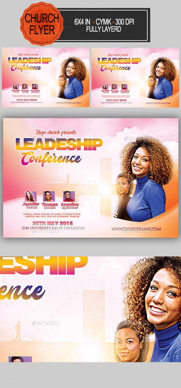 Leadership Conference Church Flyer - Church Flyers