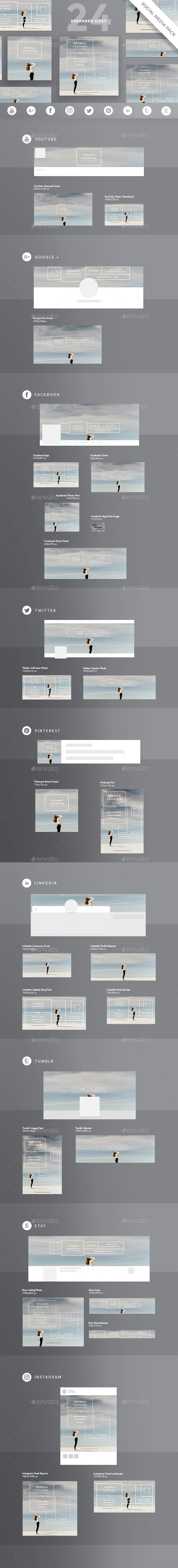 Women Fashion Social Media Pack - Miscellaneous Social Media
