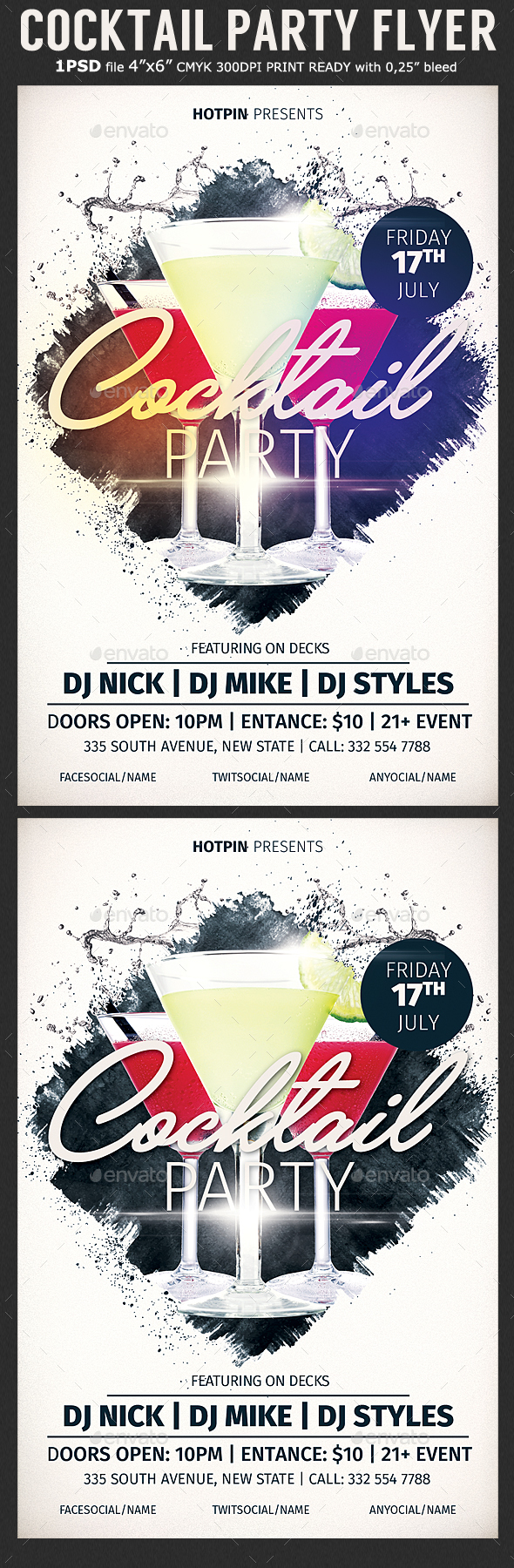 Cocktail Party Flyer Template - Events Flyers