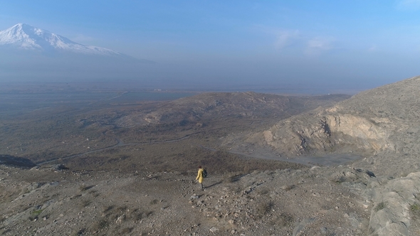 One Man Walking on the Fog Mountain alt