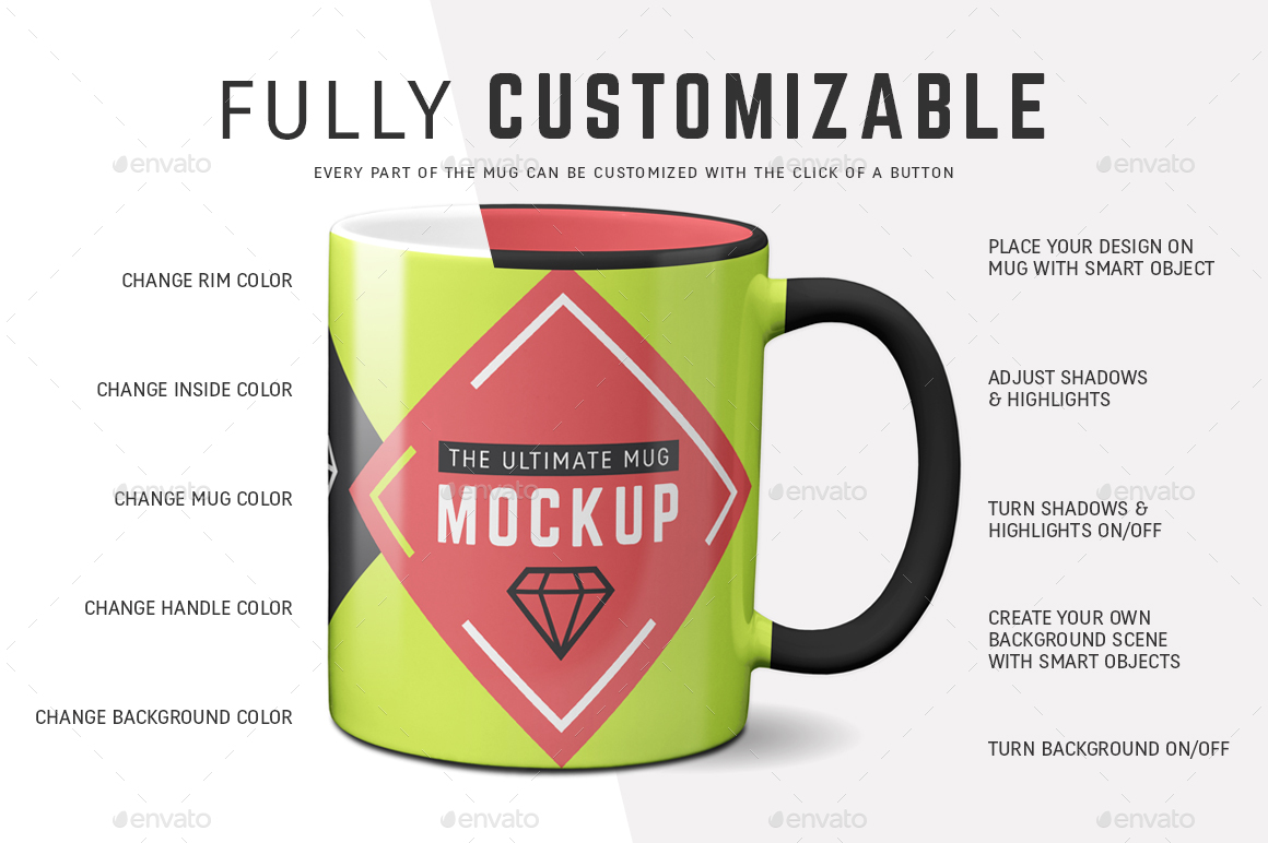 Download 11 Oz Full Wrap Mug Mockup Templates By Ultimatemockups Graphicriver