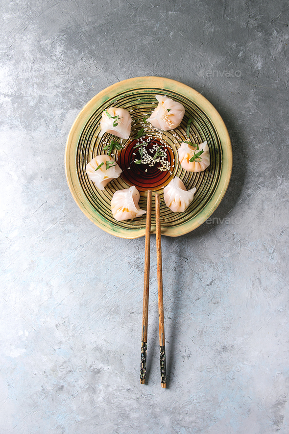Asian steam dumplings - Stock Photo - Images