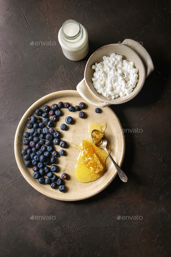Homemade cottage cheese - Stock Photo - Images