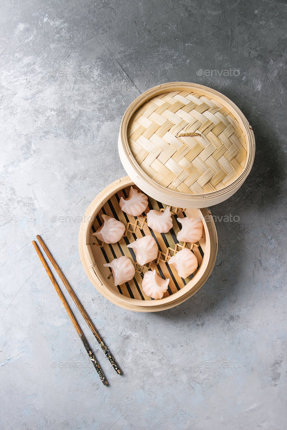 Asian steam dumplings - Stock Photo - Images