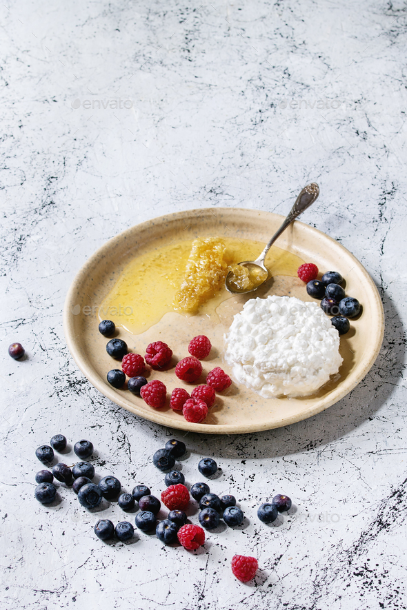 Homemade cottage cheese - Stock Photo - Images