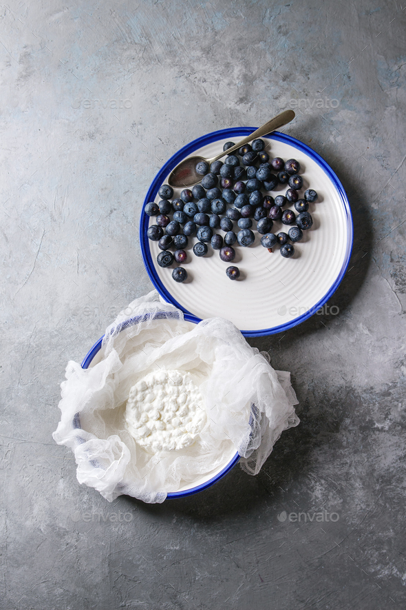 Homemade cottage cheese - Stock Photo - Images