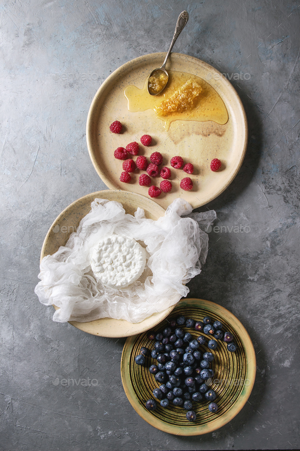 Homemade cottage cheese - Stock Photo - Images