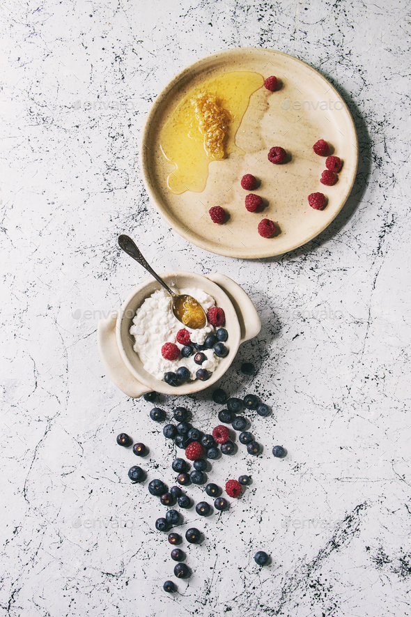 Homemade cottage cheese - Stock Photo - Images