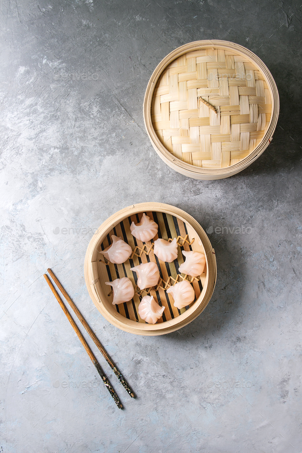 Asian steam dumplings - Stock Photo - Images