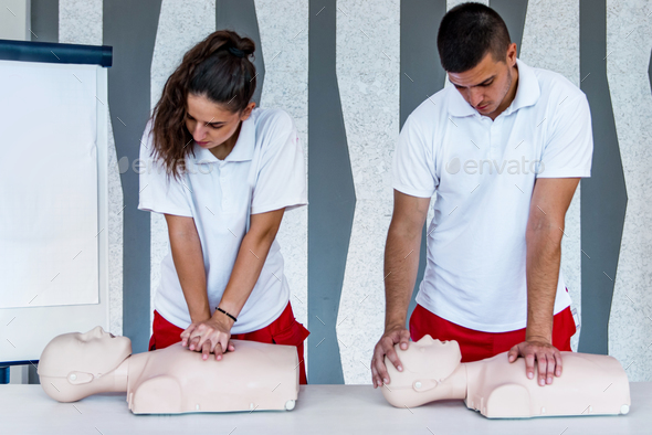 CPR class - Stock Photo - Images