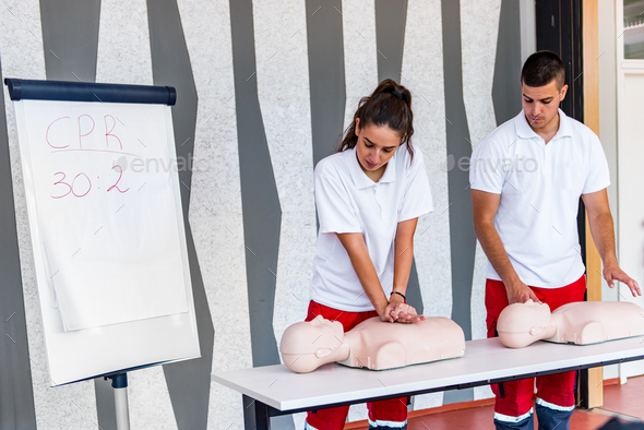 CPR class - Stock Photo - Images