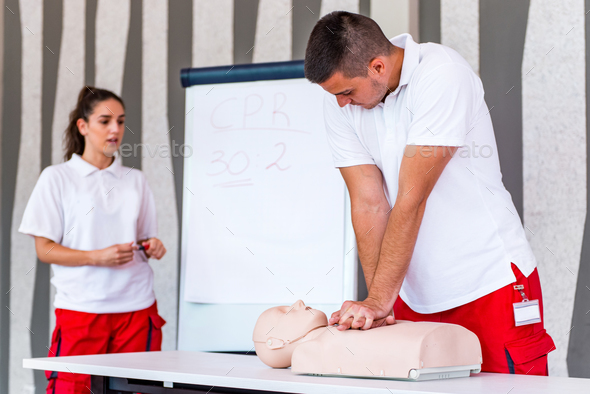 CPR class - Stock Photo - Images