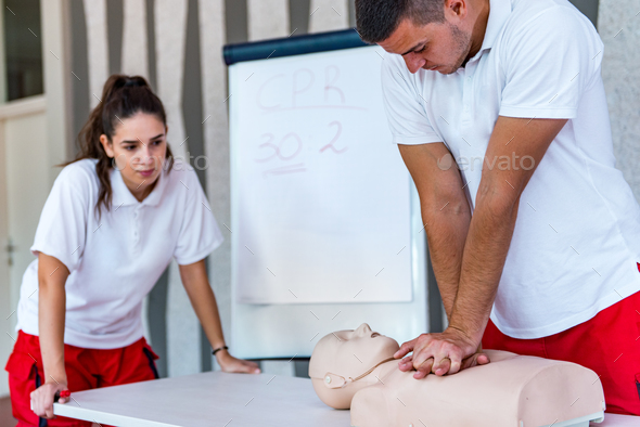 CPR class - Stock Photo - Images