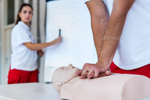 CPR class - Stock Photo - Images