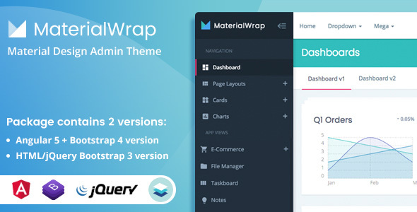 Material Wrap - ThemeForest 19588707