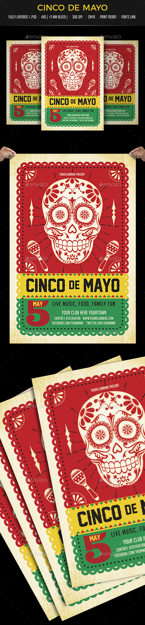 Cinco De Mayo - Events Flyers