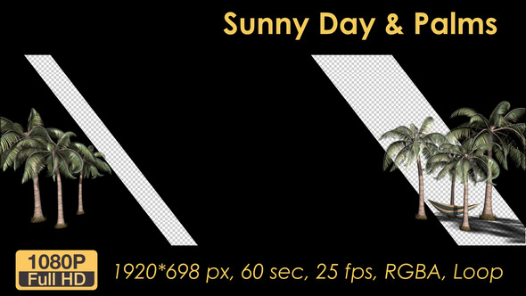 Sunny Day Palm Trees alt