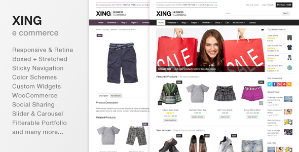 Xing - Business / ecommerce WordPress Theme - WooCommerce eCommerce