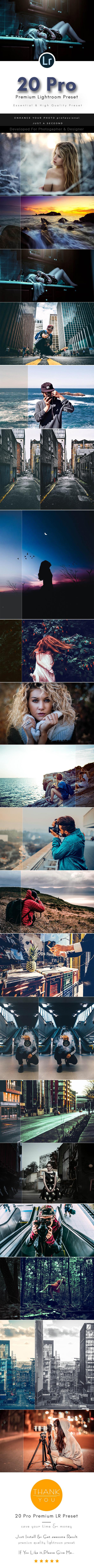 20 Pro Premium Lightroom Preset - Film Lightroom Presets