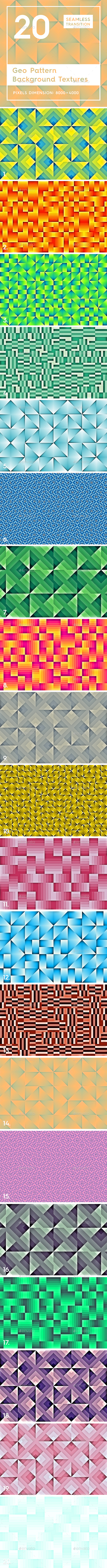 20 Geo Pattern Background Textures - Patterns Backgrounds