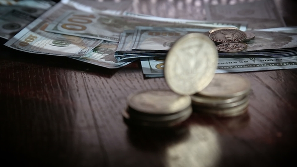 Collection of Old Coins Dollars