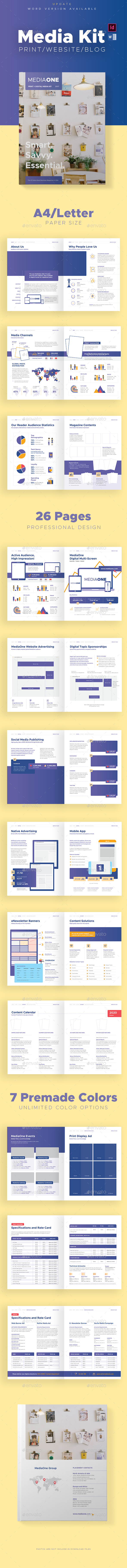 Print and Digital Media Kit Template - Stationery Print Templates